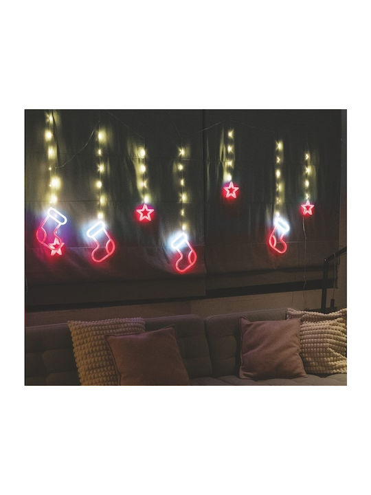 32 Lichter LED 3m. x 52cm Warmes Weiß Typ Vorhang 1Stück 32 Lichter LED 3m. x 52cm Warmes Weiß Typ Vorhang 1Stück