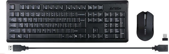 A4Tech 4200N Ασύρματο Σετ Πληκτρολόγιο & Ποντίκι Αγγλικό UK