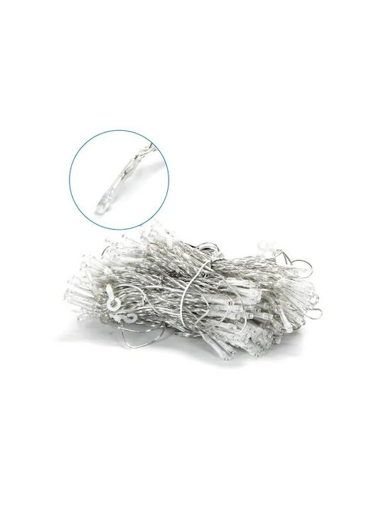 200 Lichterketten LED 10m. x 40cm Weiße Typ Vorhang 1Stück