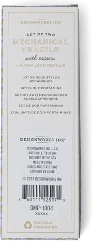 Designworks Μηχανικό Μολύβι Σχεδίου 2τμχ Μπορντό