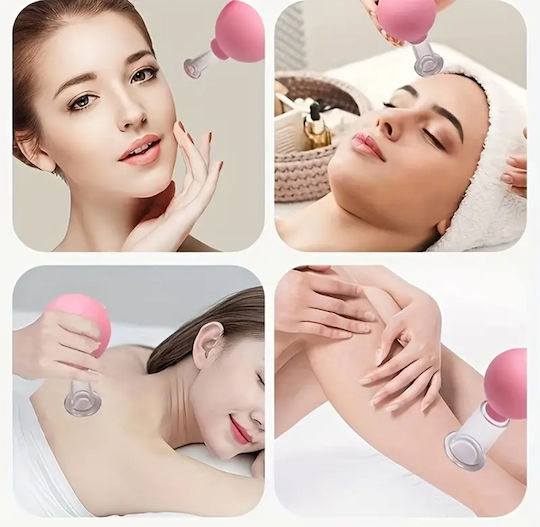 Therapeutic Device with Silicone Suction Cups against Cellulite and Wrinkles 4pcs