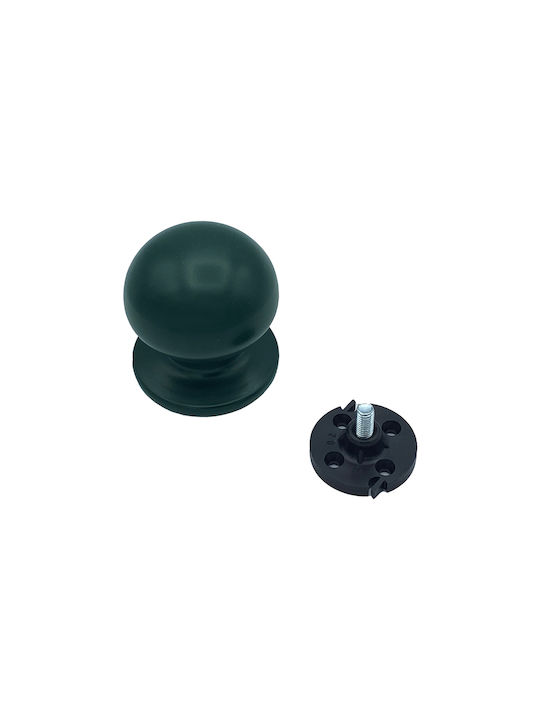 Saguatti Italy Fixed Centre Front Door Knob Antique Green Ø70