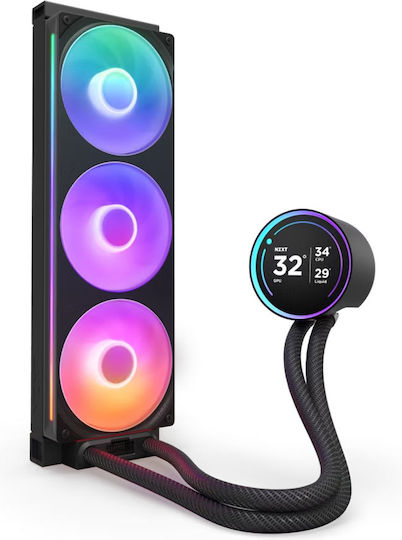 NZXT Kraken Elite 360 v2 Water Cooling AIO CPU With 3 120mm Fans And RGB Lighting