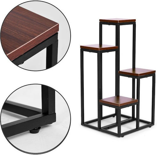 Modernhome Ραφιέρα Γλάστρας Μεταλλική 74x22 / 11x11εκ.