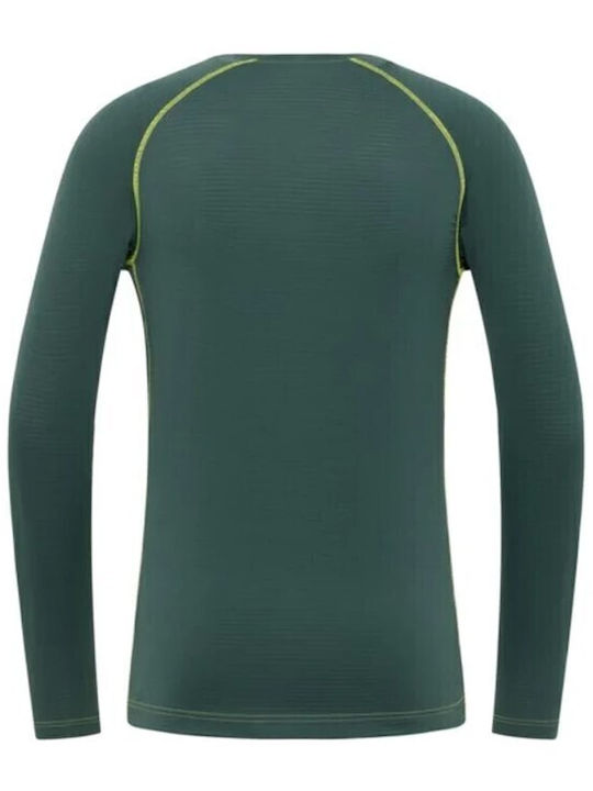 Jack Wolfskin Ανδρική Ισοθερμική Μακρυμάνικη Μπλούζα Πράσινη
