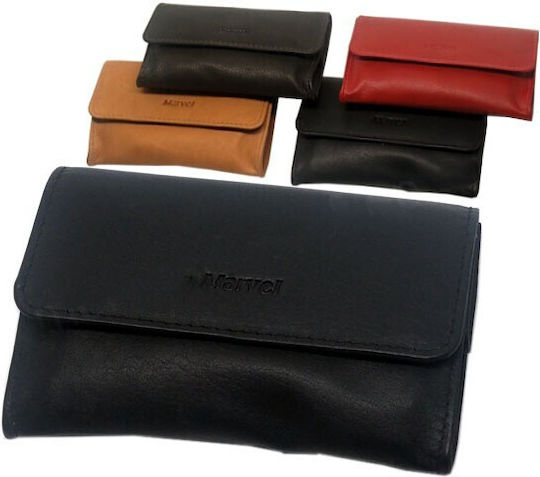 Marvel Lederne Tabaktasche in mit Verschluss Smoke box Brown