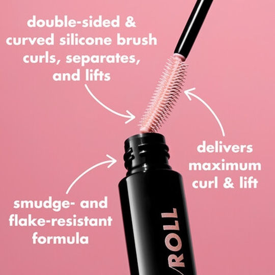 E.l.f Lash'n Roll Mascara pentru Curbare și Ridicare Negru Intens 9.2g