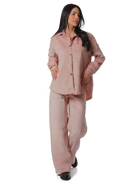 Pink Corduroy Set