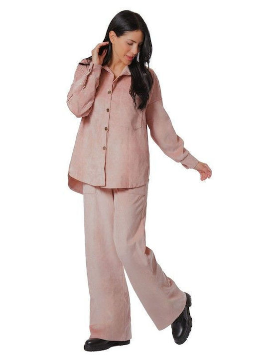 Pink Corduroy Set