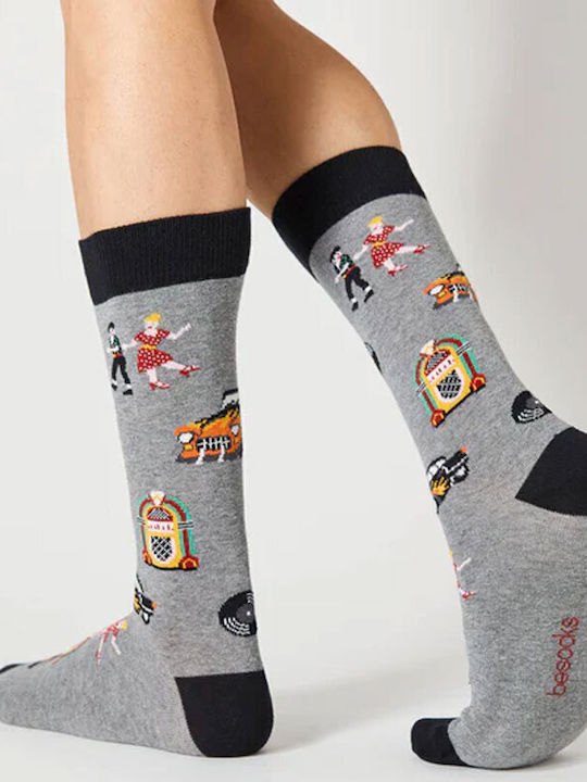 Besocks Men's Socks Gray