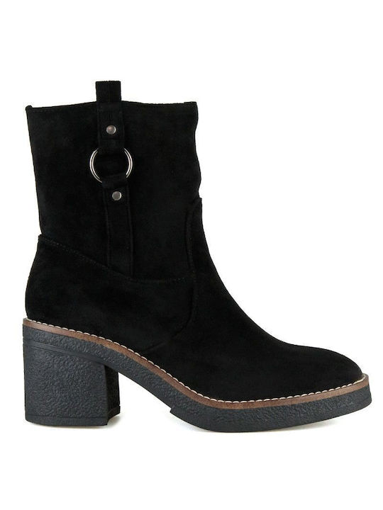 Black Suede Ankle Boot