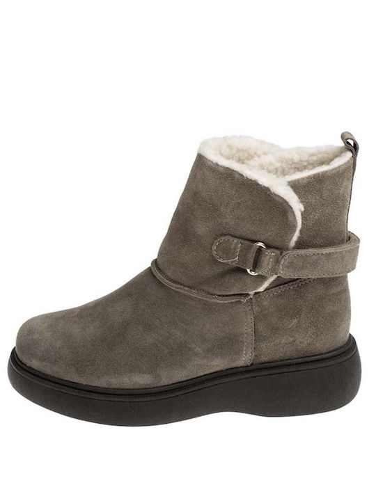 Damen-Stiefeletten Ragazza R0239 Pouro Taupe