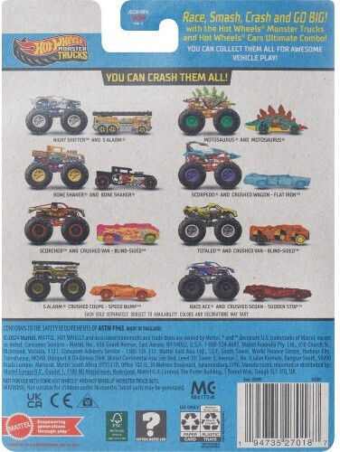 Hot Wheels Toy Car 1:64 Monster Truck Scorpedo for 3++ Years