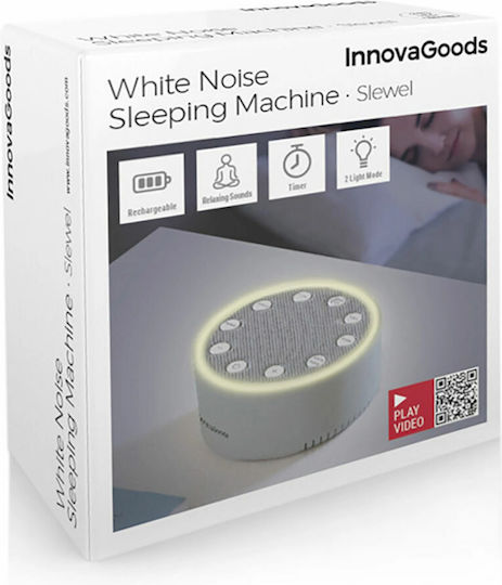 InnovaGoods Baby Toy White Noise Machine for Sleep with Light and Sounds