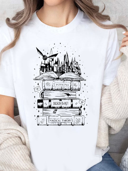 Fruit of the Loom Original Μπλούζα Harry Potter Λευκή Βαμβακερή