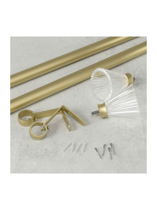 Umbra Ausziehbare Metallvorhangstange Gold Tutu Φ2.5 107-305 cm