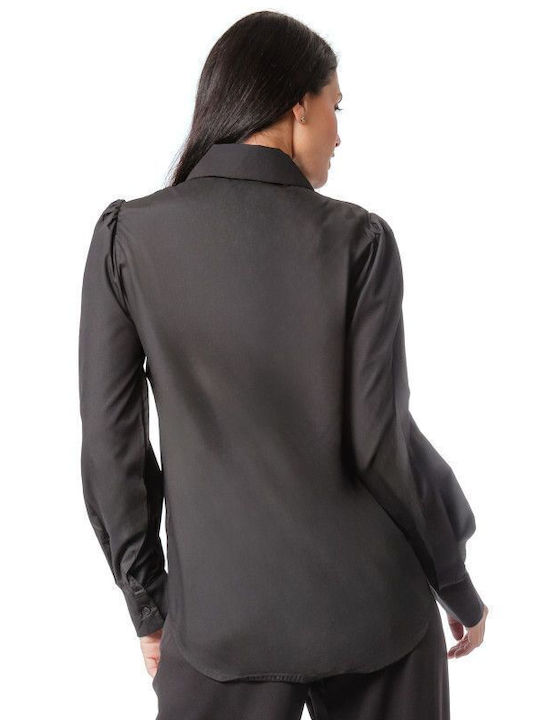 Black Shirt with Decorative Stones
