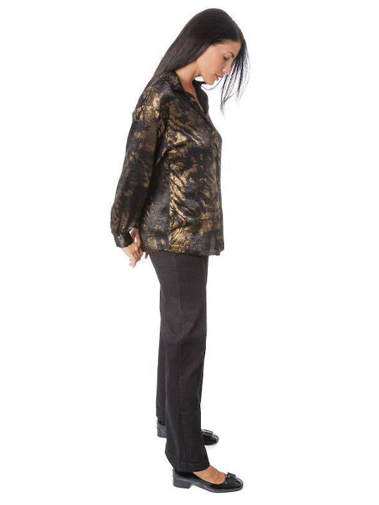 Black Animal Print Shirt