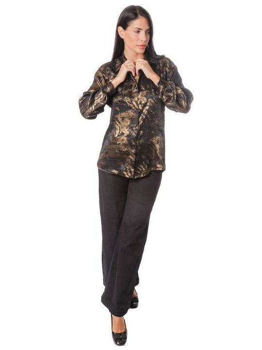 Black Animal Print Shirt