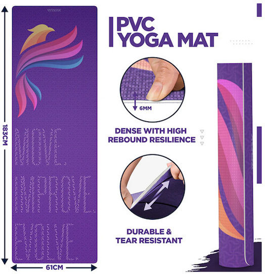 Rdx PVC Yogamatte Orchidee Phoenix D2