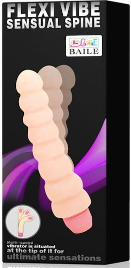 Baile Κλασικός Δονητής 19cm Flesh