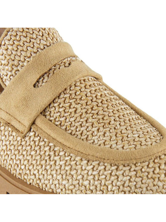 Mokassin-Design in Camel