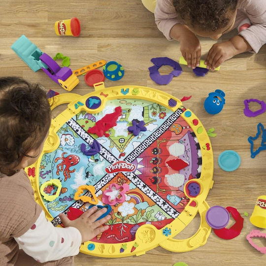 Hasbro Play-Doh Plasticine Game Fold N Go Playmat For 3+ Years 4pcs