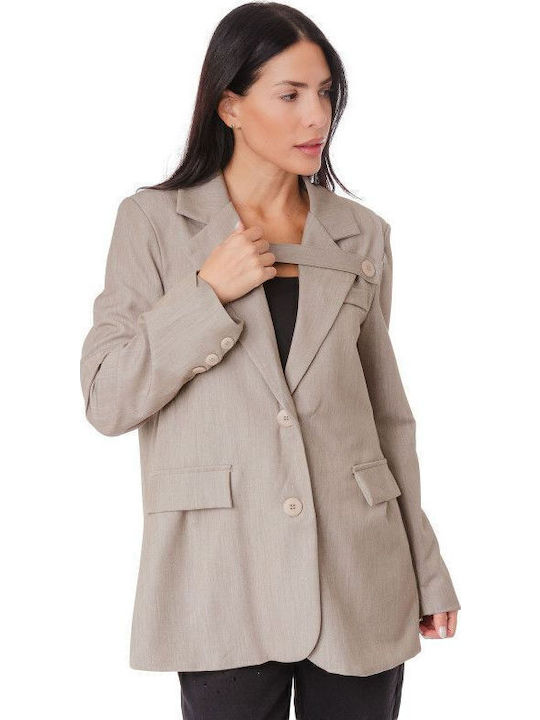 Silia D Women's Blazer Light Grey