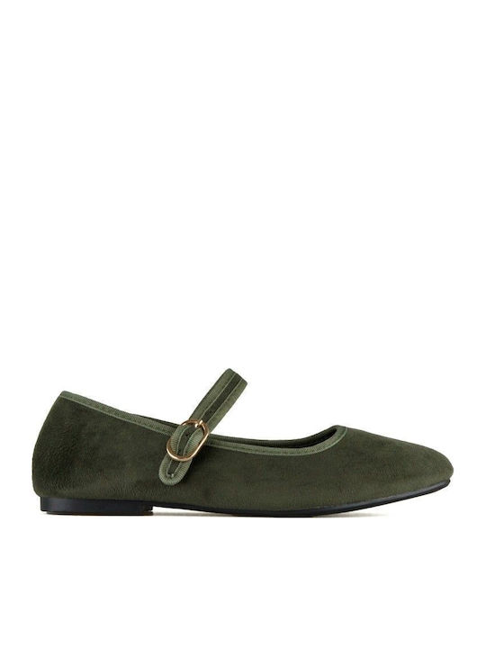 Silia D Suede Γυναικείες Μπαλαρίνες με Λουράκι σε Χρώμα
