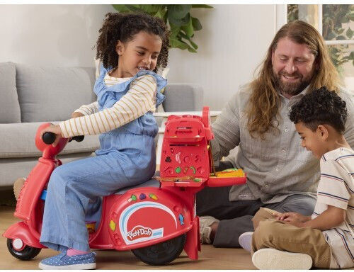 Hasbro Плей-Доу Пластелин - Игра Pizza Delivery Scooter за 3+ години 10 броя