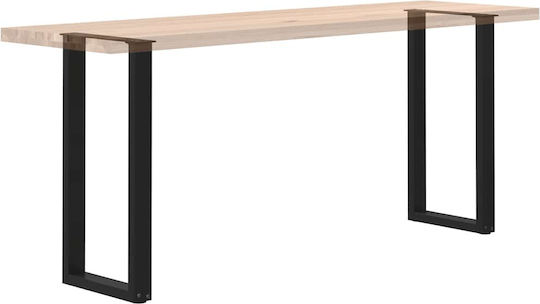 Vidaxl Coffee Table Legs U-Shape 2 Pcs Black 38x72-73 Cm Black