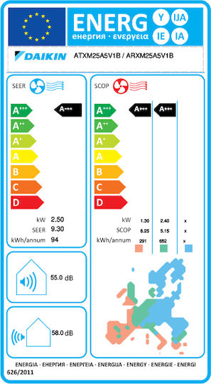 Daikin Perfera FTXM-A Aparat De Aer Condiționat Inverter 9000 BTU A+++/A+++ Cu WiFi Și Tehnologie Flash Streamer