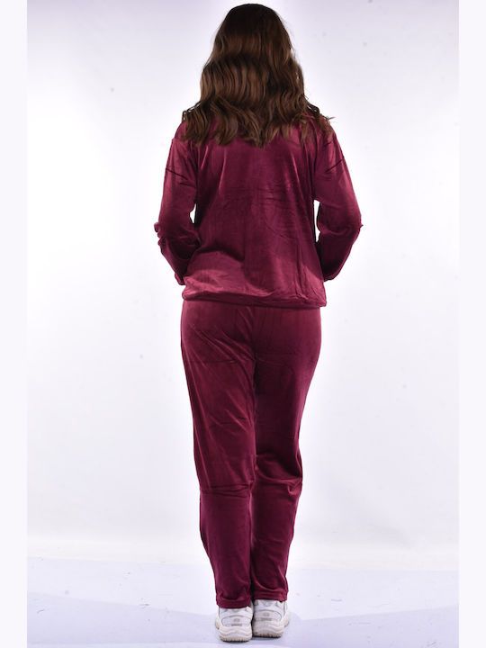 Σετ Φόρμας Βελουτέ Magenta
