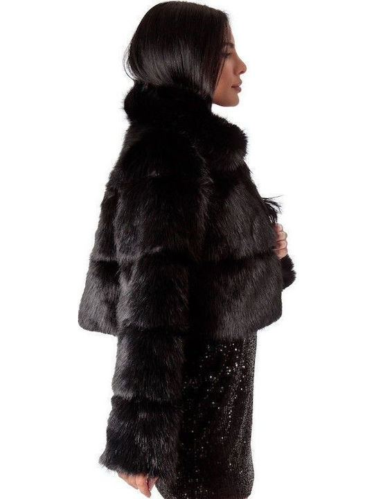 Women's Short Fur Black