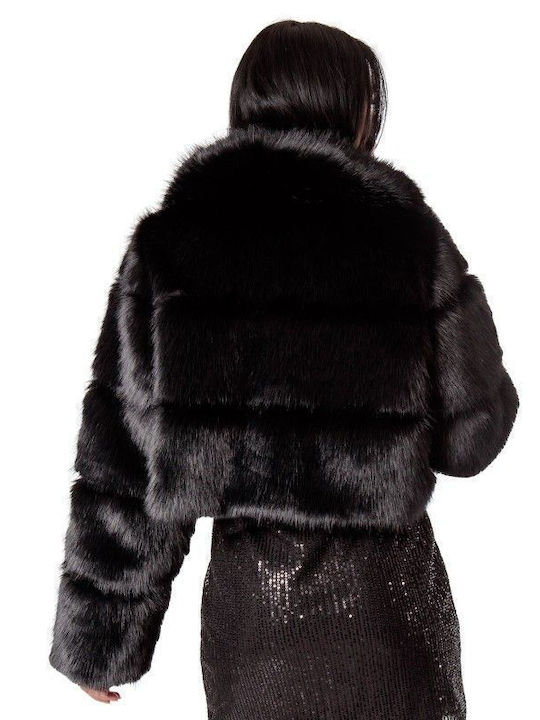 Women's Short Fur Black