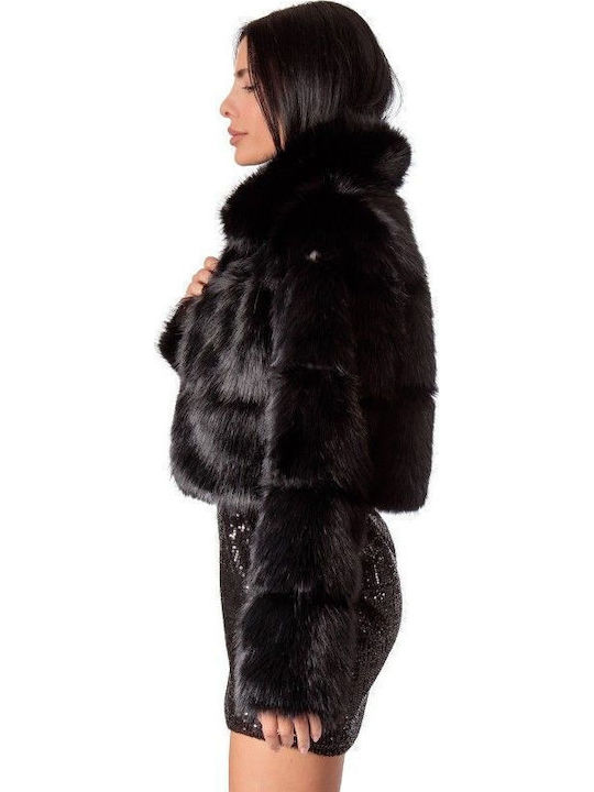 Women's Short Fur Black