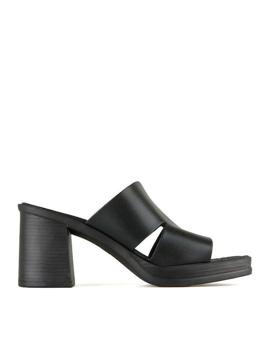 Leder Sandalen Schwarz sib-523 (blk)