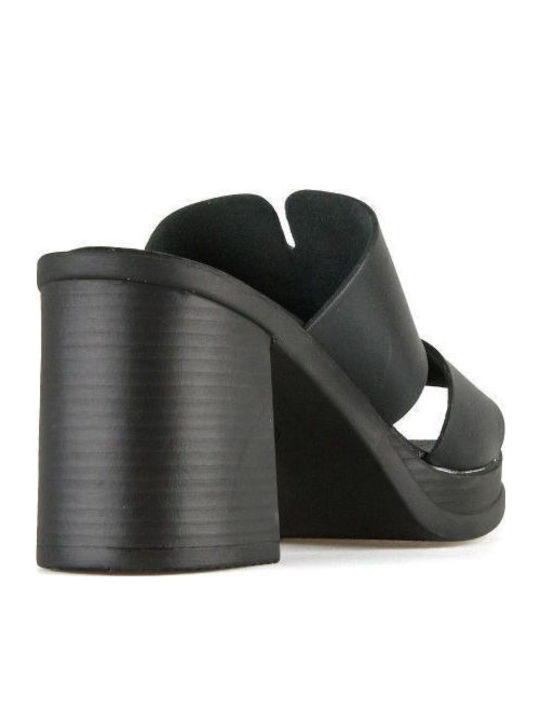 Leder Sandalen Schwarz sib-523 (blk)