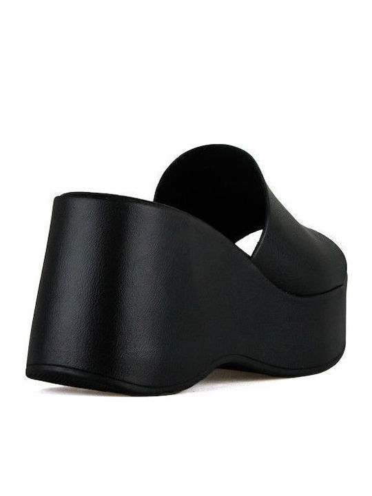 Summer Women's Platforms in Style Slippers Black