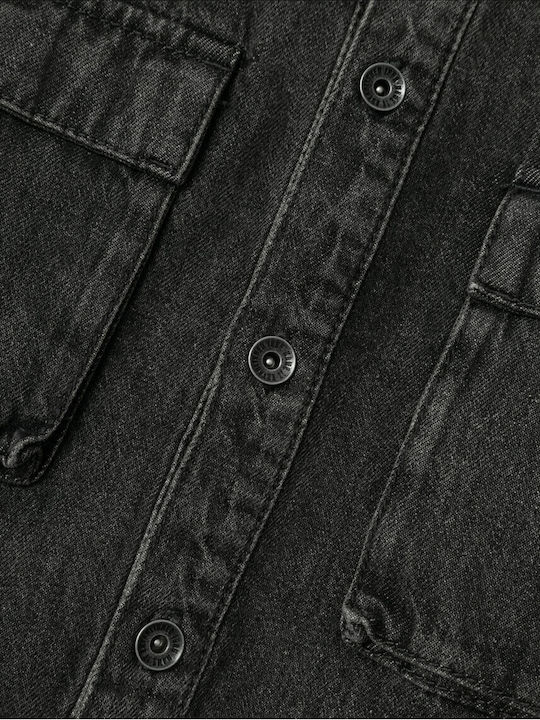 Kids Shirt Long Sleeve Denim Gray Denim