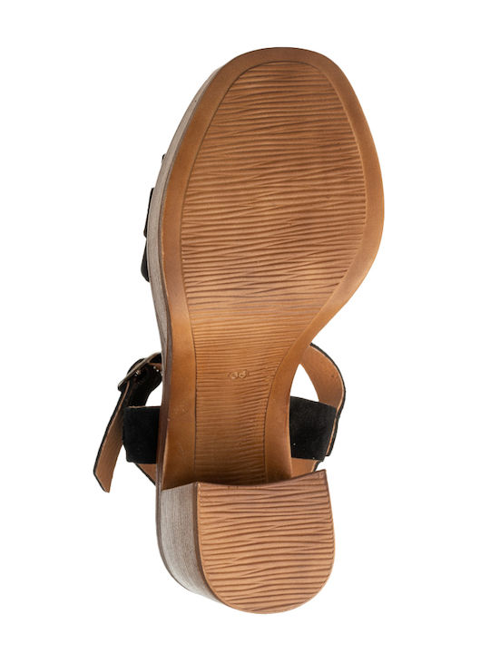 Leather Sandals Black