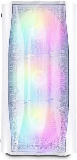 1STPLAYER X3-M-4F1 Gaming Midi Tower Κουτί Υπολογιστή με RGB Φωτισμό Λευκό
