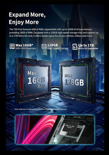 Teclast T60 Plus 4G 12" Tablet (6GB/128GB) Μπλε