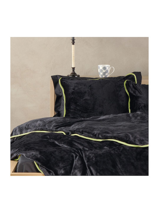 Kentia Παπλωματοθήκη King Size 260x240 Ivanna 30 Black