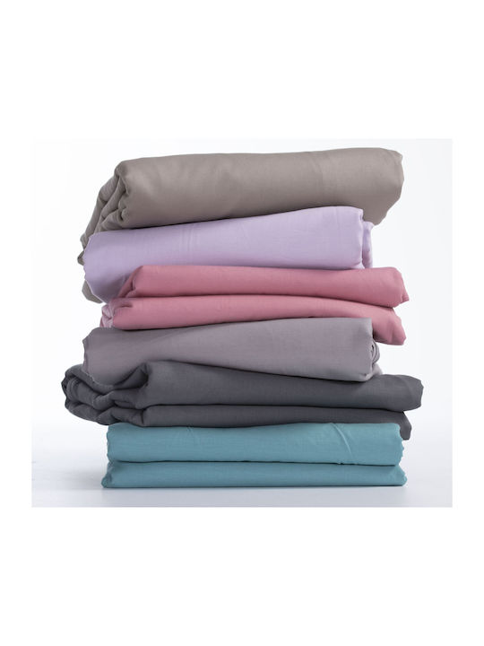 Nef-Nef Homeware Duvet Cover Cotton Queen 230x240 Basic 726 L.Grey