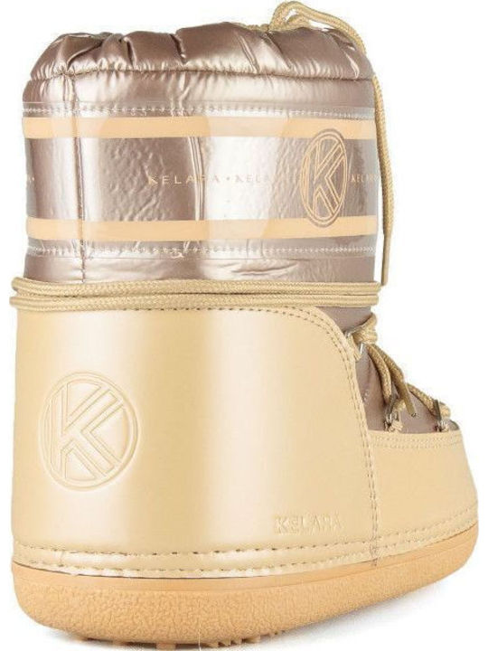 Μπεζ Moonboot Μποτάκι Kelara K41262 Beige