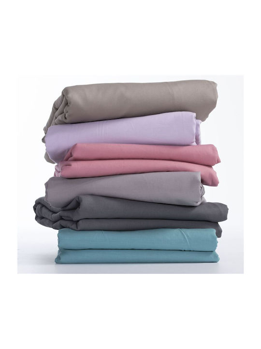 Nef-Nef Homeware Duvet Cover Cotton Single 160x240 Basic 726 L.Grey
