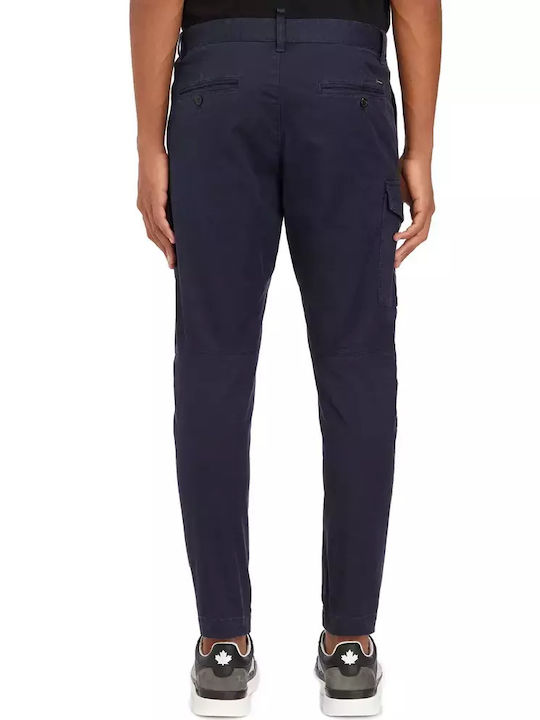 Dsquared2 Trousers Cargo Elastic Blue