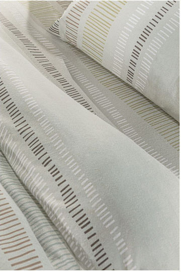 Guy Laroche Duvet Cover Set Cotton Queen with 2 Pillowcases 225x245 Nuvola Mint