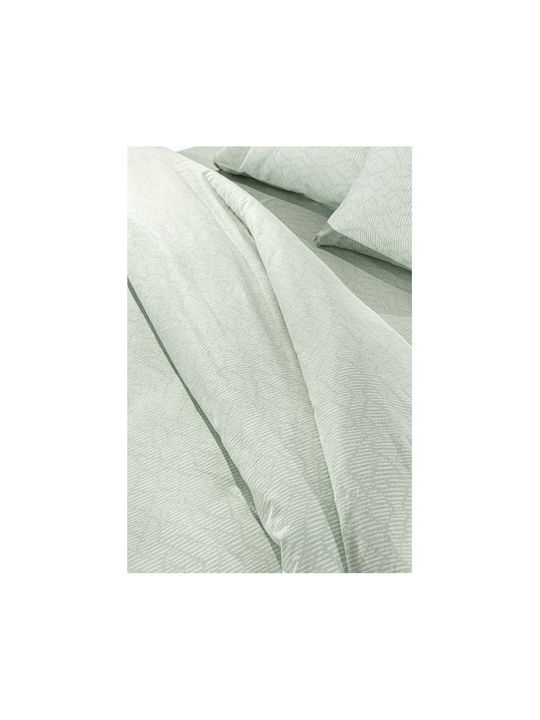 Guy Laroche Duvet Cover Set Cotton Queen with 2 Pillowcases 225x245 Brenta Mint